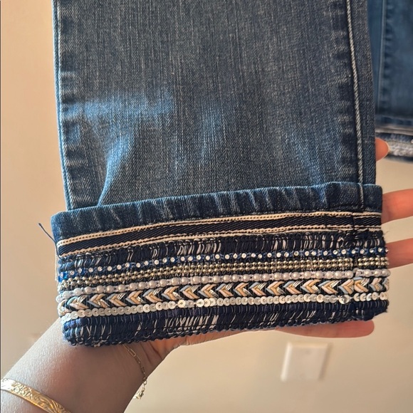 Democracy Jeans with Embellished Hem - Picture 2 of 5
